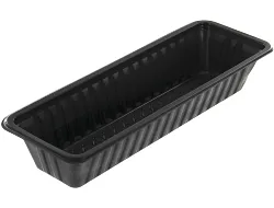 Plastic Frikandelbakje Zwart A16N 2000st