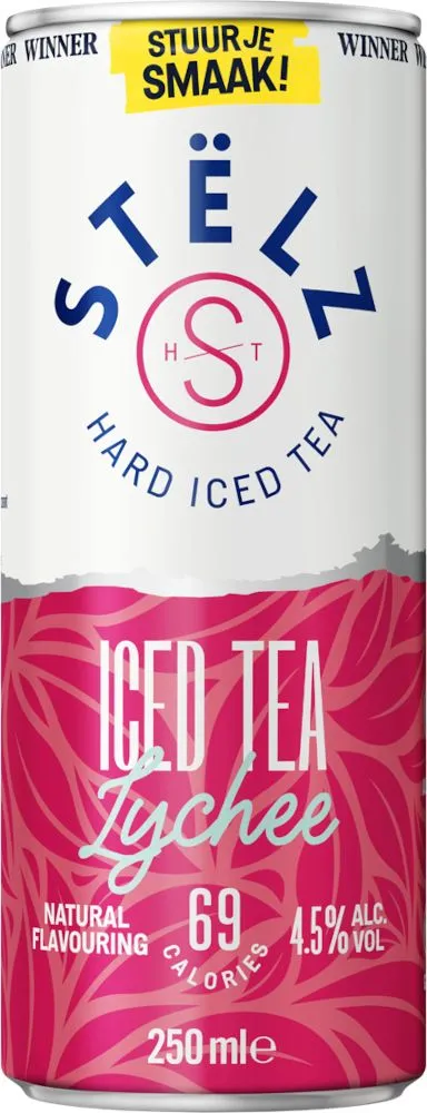 STELZ Hard Iced Tea Lychee blik Tray 12x 25cl