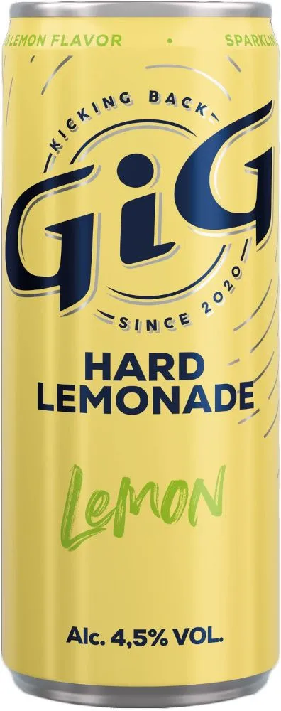 GIG Hard Lemonade Lemon blik tray 12x25