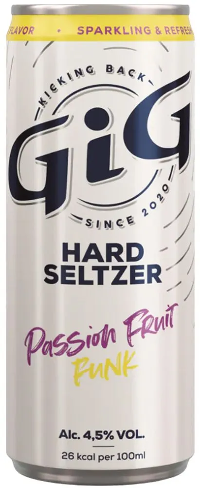 GIG Hard Seltz Passionfr. blik tray 12x25cl