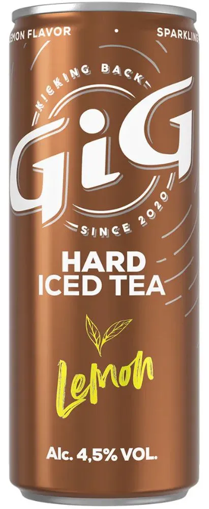 GIG Hard Iced Tea Lemon blik tray 12x25cl