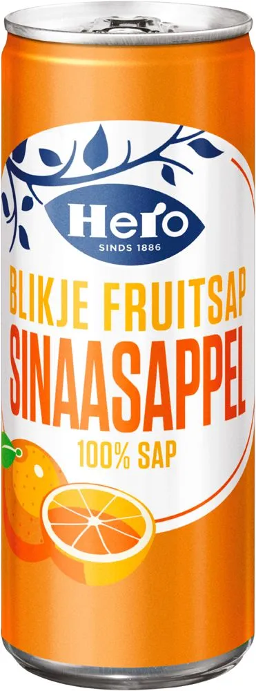 Hero Jus d`orange Blik Tray 24x 25cl