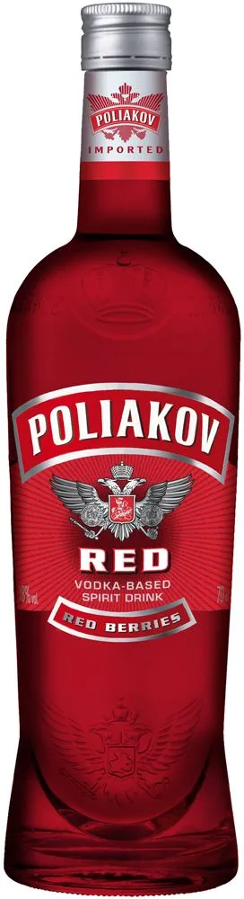 Poliakov Red Vodka Fles 70cl
