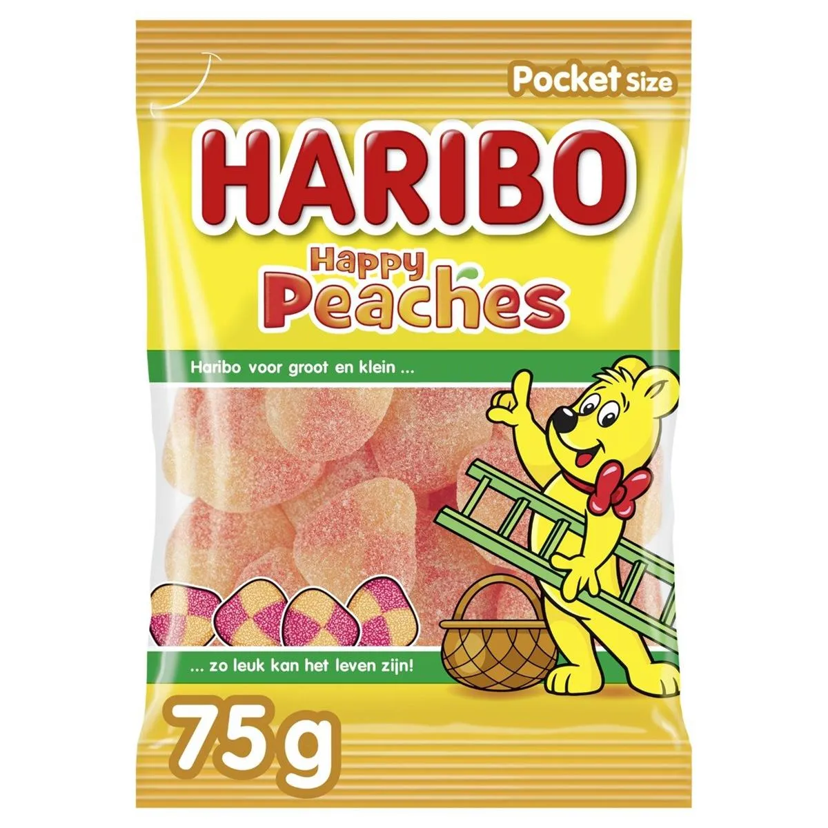 Haribo Perziken zakje 28x75gr