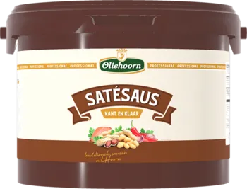 Oliehoorn Satesaus kant en klaar emmer 2,5kg